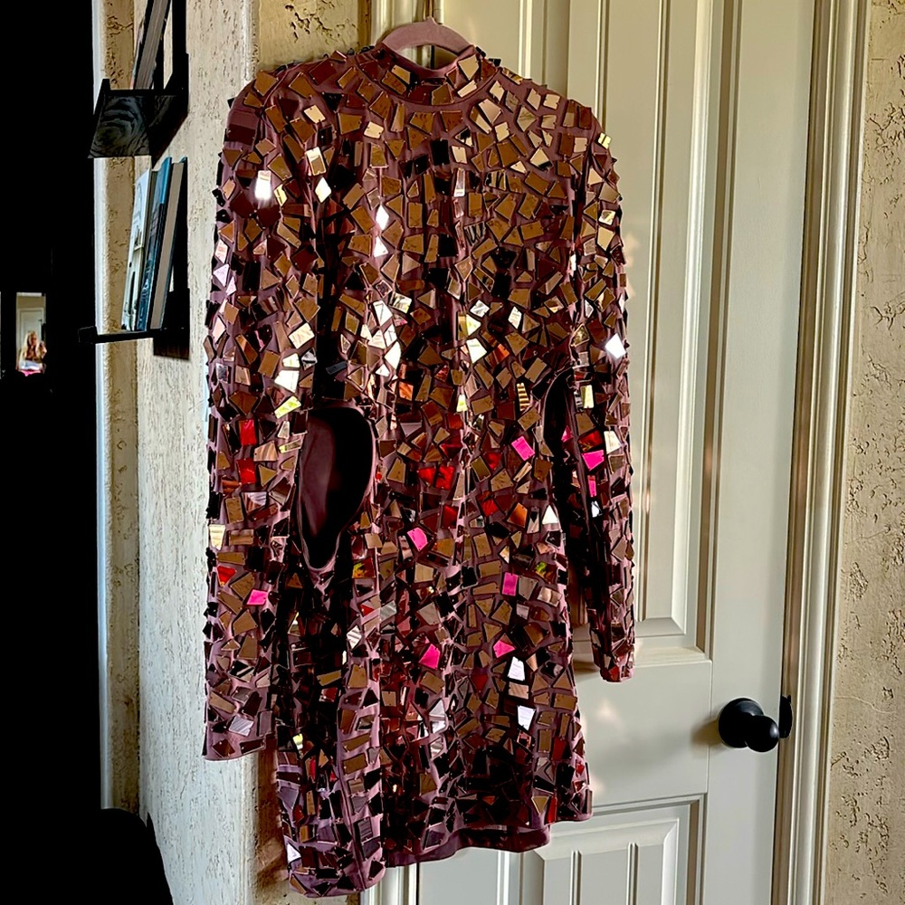Sparkle Pink Dress XL Mirror Beautiful new with Tags